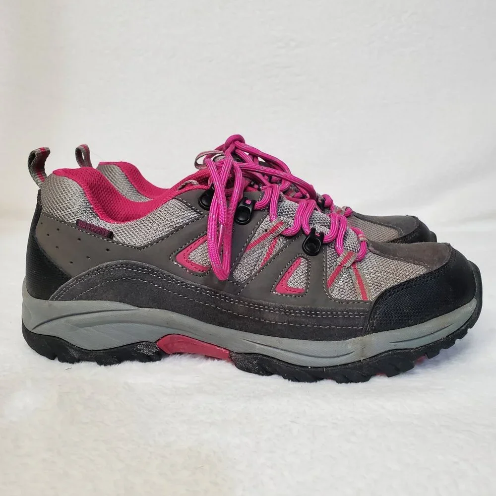 Bearpaw Hiking Shoes Pink & Grey Walking Hiker Activewear Women's Size 10 - Picture 4 of 11